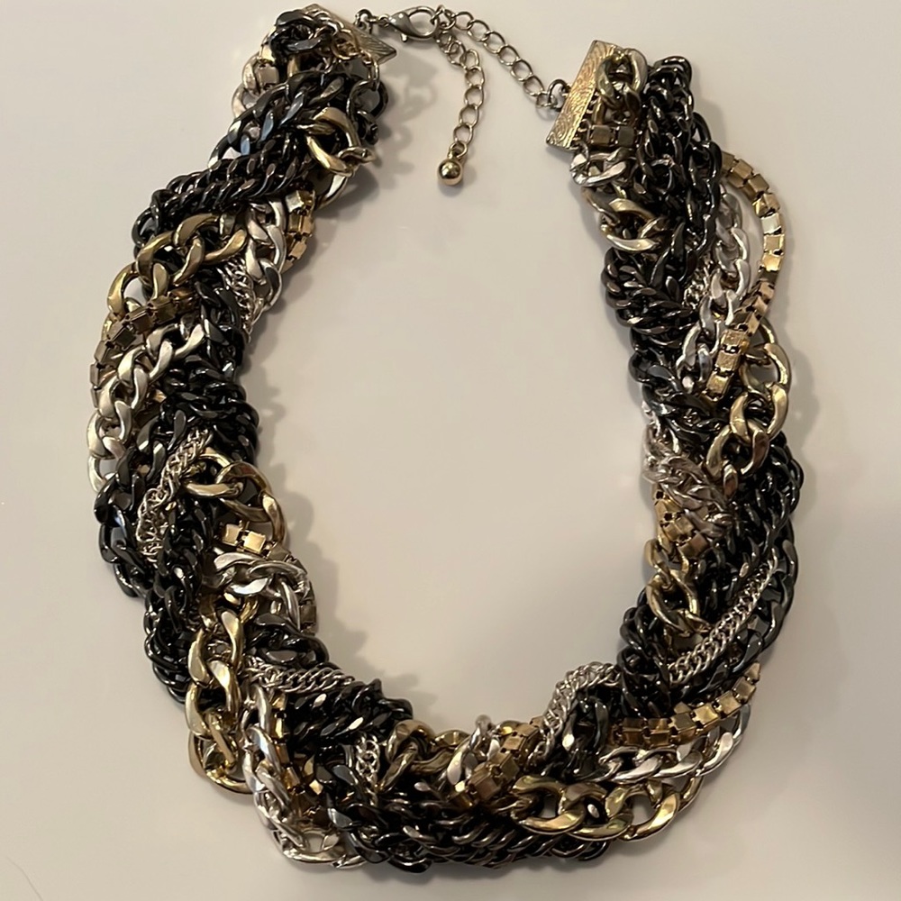 Mixed metal BEBE necklace
